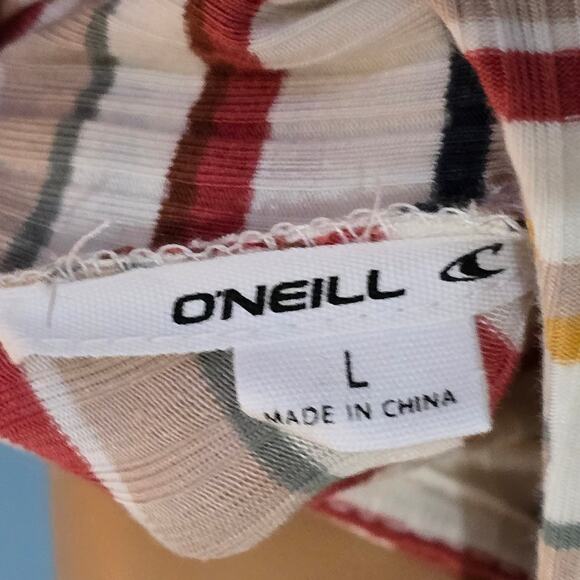 O'NEILL Brye Stripe Cut Out Dress Large NWT - Picture 3 of 4